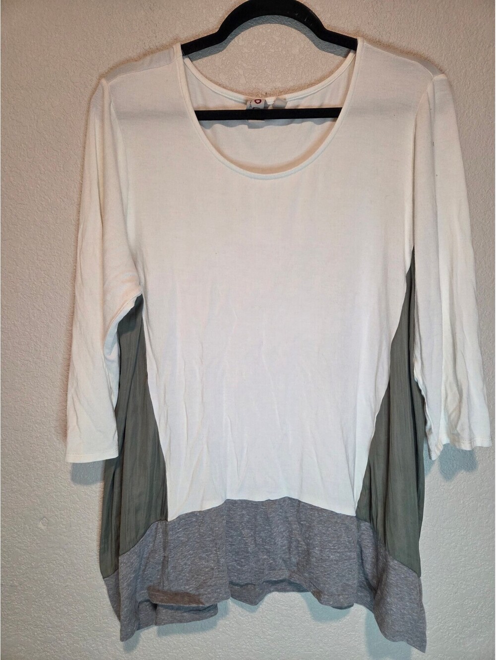 Dolan Women’s Colorblock 3/4 Sleeve Tunic Top XL